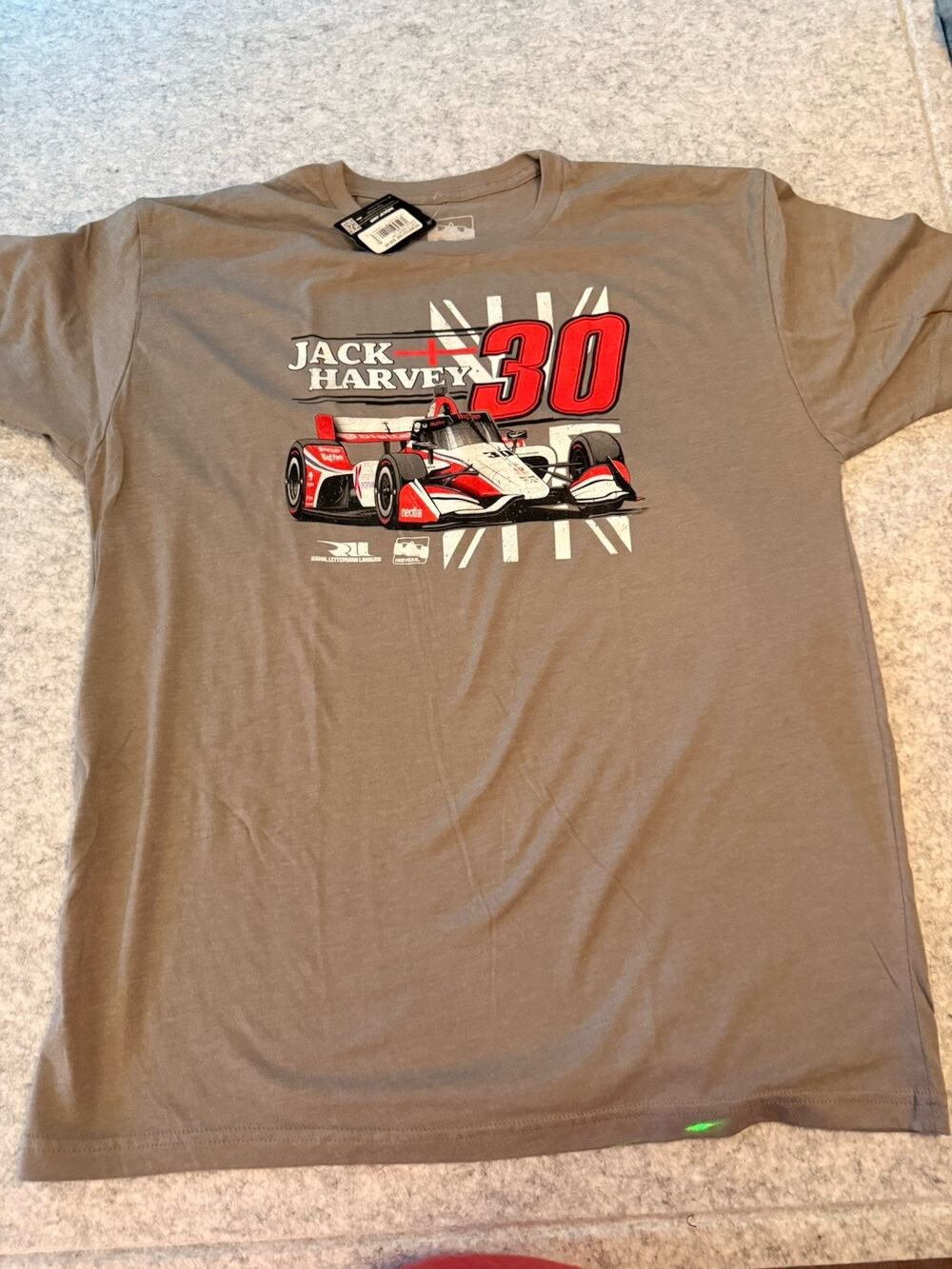 Jack Harvey Indy Car T-Shirt #30 New Racing Shirt Sz XL Mens $35 On Tags